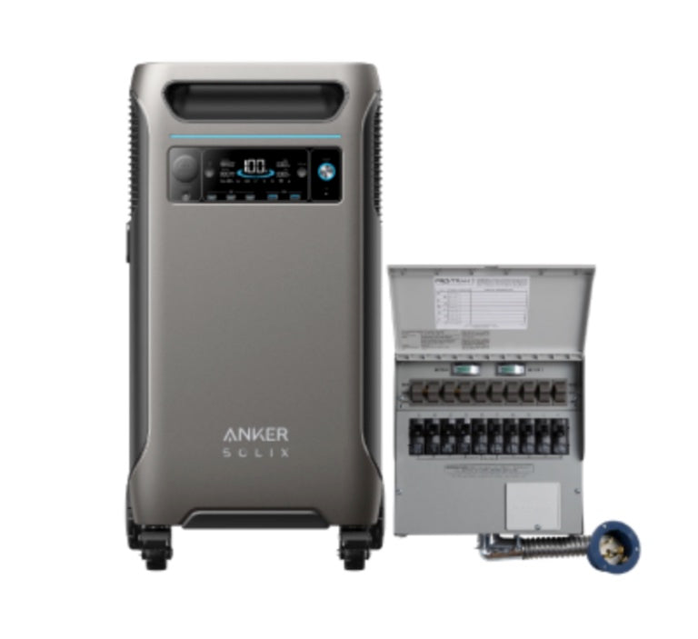 Anker SOLIX F3800 + Home Backup Kit (50A Transfer Switch + Cable)
